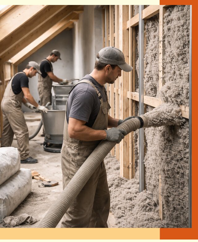 Утепление таунхауса эковатой в Батайске от 2227 руб./м² — монтаж и задувка | ТепломастерБтс