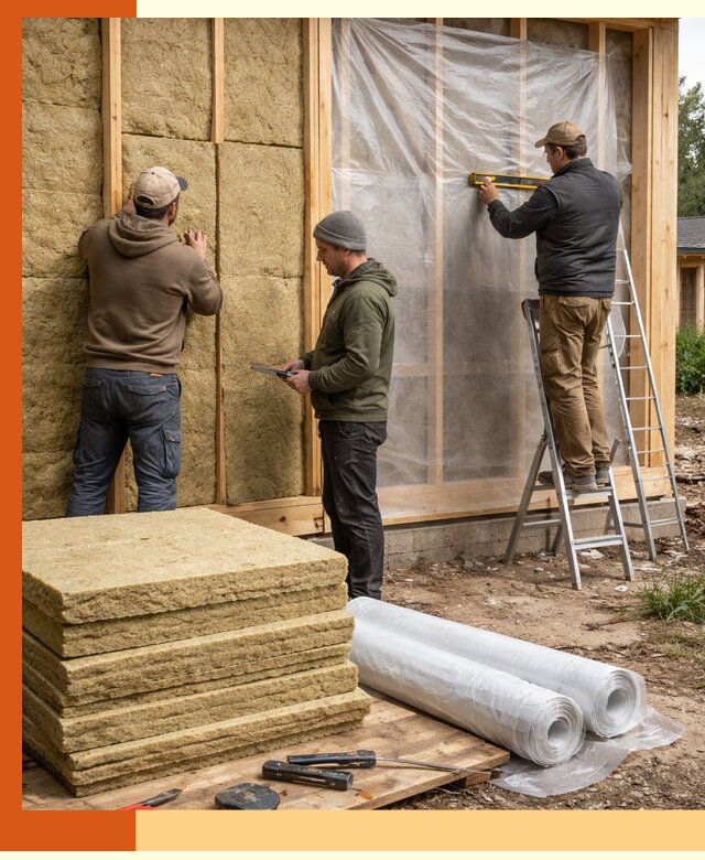 Утепление каркасного дома в Батайске под ключ с гарантией качества