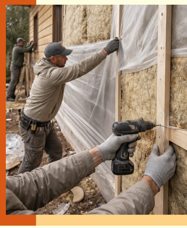 Утепление дома из бруса в Батайске качественно и долговечно