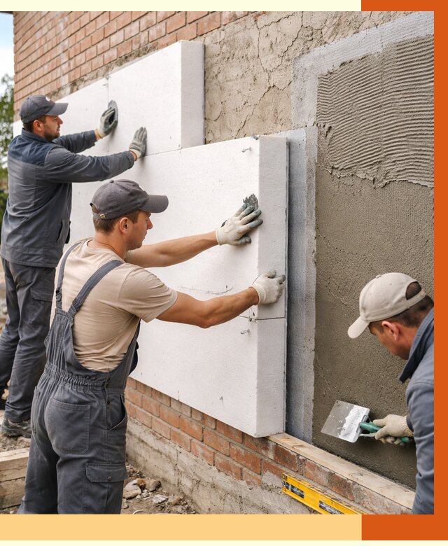 Утепление кирпичного дома в Батайске от 4251 руб. под ключ | ТепломастерБтс