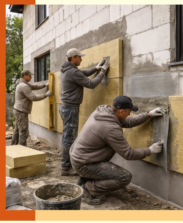 Утепление дома из газобетона в Батайске качественно и долговечно