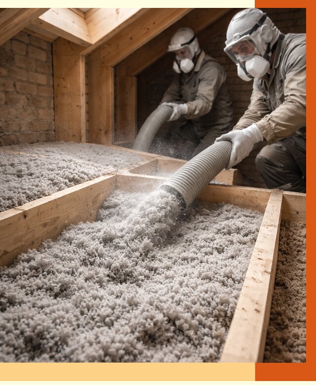 Утепление коттеджа эковатой в Батайске от 2530 руб./м² — комплексная задувка и монтаж | ТепломастерБтс