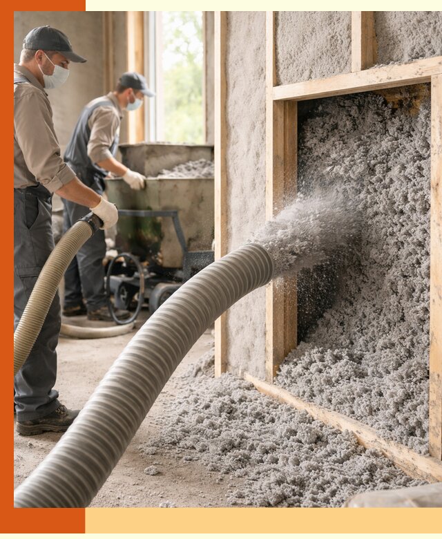 Утепление коттеджа эковатой в Батайске с гарантией качества