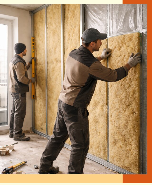 Утепление квартиры изнутри в Батайске от 4403 руб. за м2 | Проф. работы ТепломастерБтс