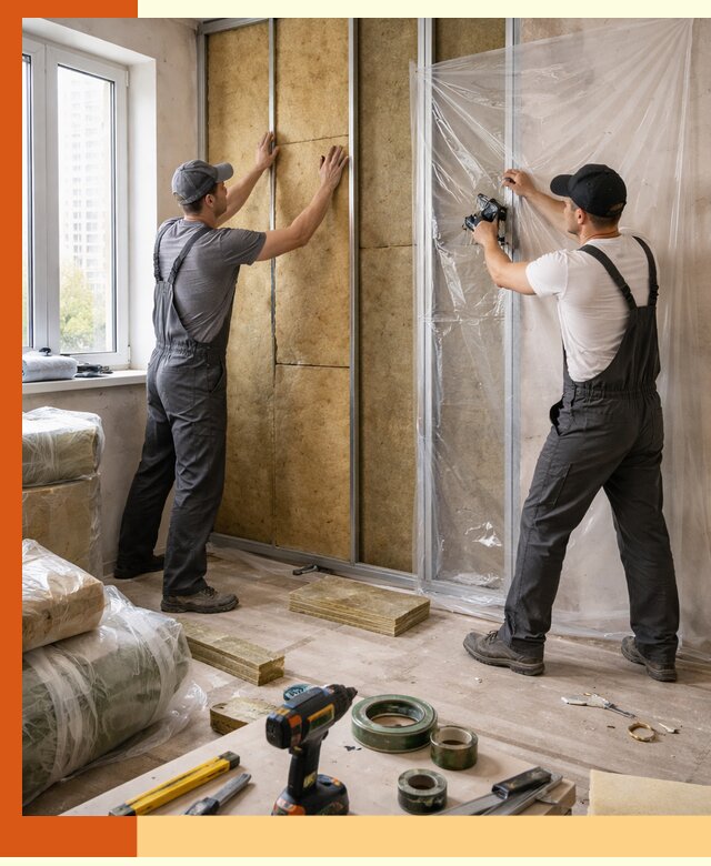 Утепление квартиры изнутри профессионально в Батайске