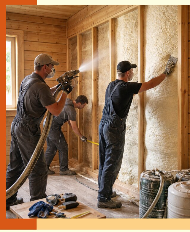 Утепление бани пенополиуретаном (ППУ) в Батайске