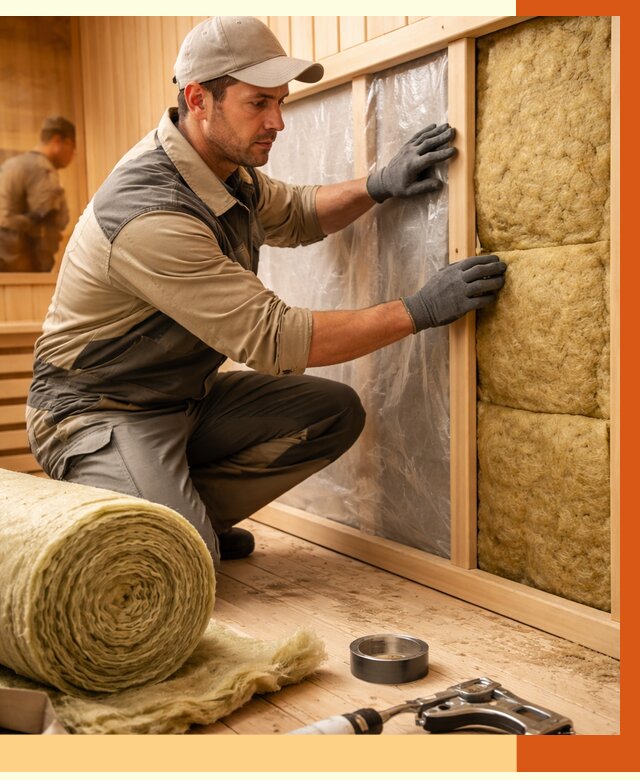 Утепление сауны изнутри в Батайске от 6579 руб. за м2 | ППУ, под ключ — ТепломастерБтс