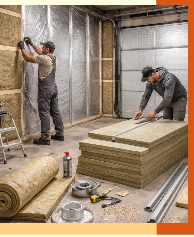 Утепление гаража в Батайске от 4554 руб/м2 — комплексное утепление ворот и стен | ТепломастерБтс