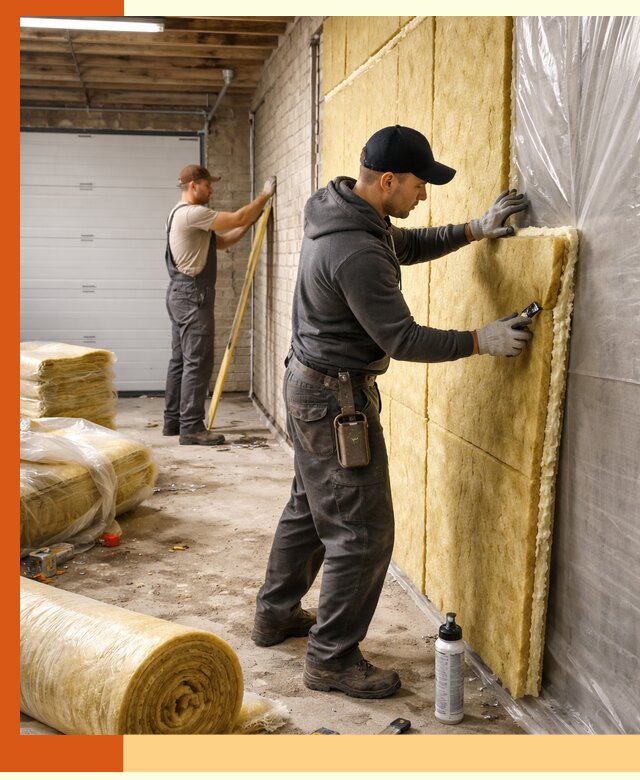 Утепление гаража под ключ в Батайске — все виды теплоизоляции