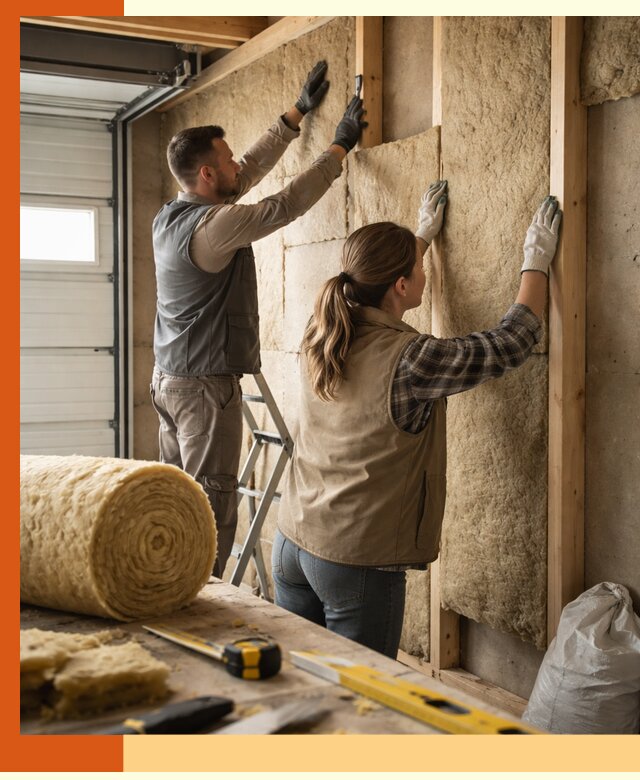 Утепление гаража изнутри в Батайске: быстро и надежно