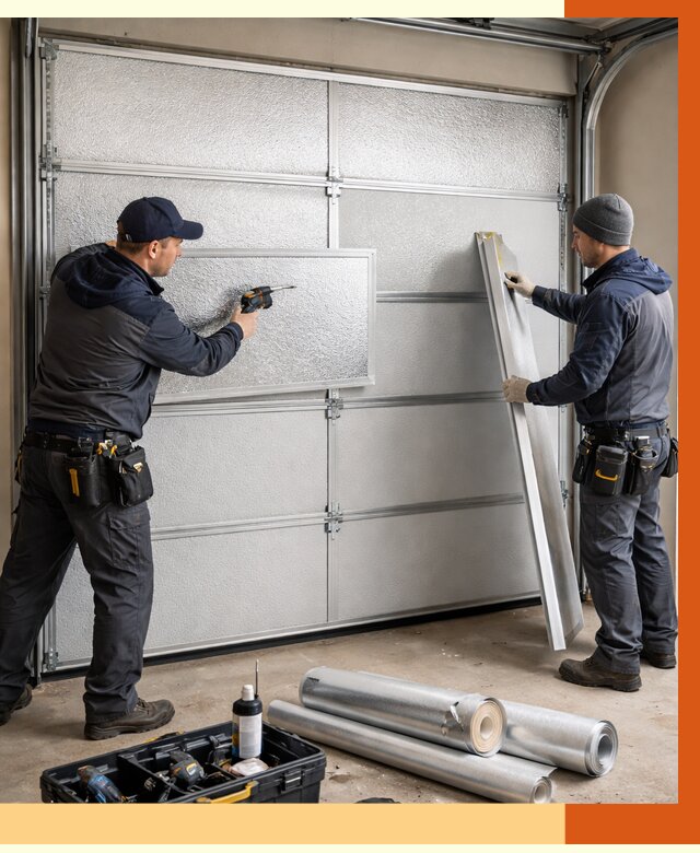 Утепление гаражных ворот в Батайске от 7945 руб/м2 — надежно и быстро | ТепломастерБтс