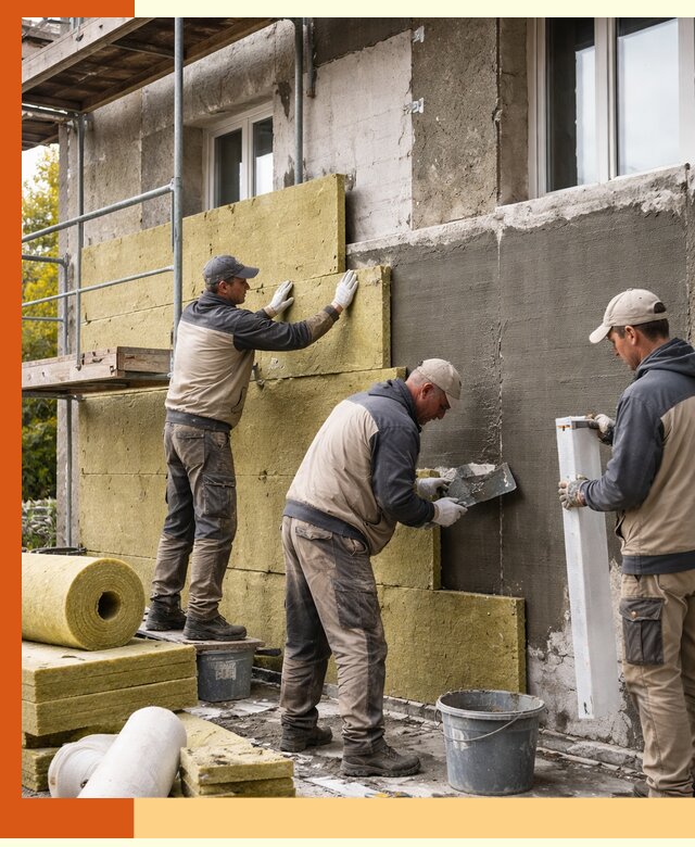 Утепление фасада зданий и домов в Батайске