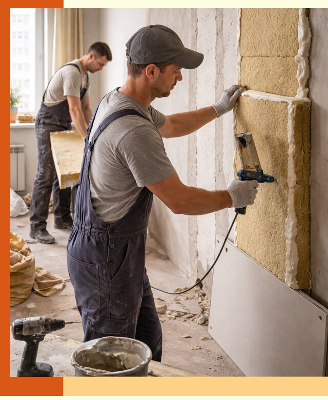 Утепление стен изнутри в Батайске — качественно и эффективно