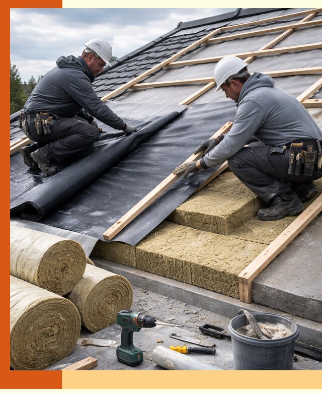 Утепление крыши снаружи в Батайске: профессиональная теплоизоляция