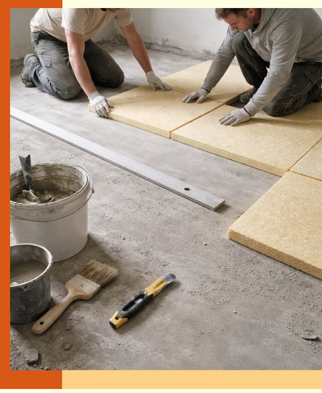 Утепление бетонного пола в Батайске профессионально и недорого