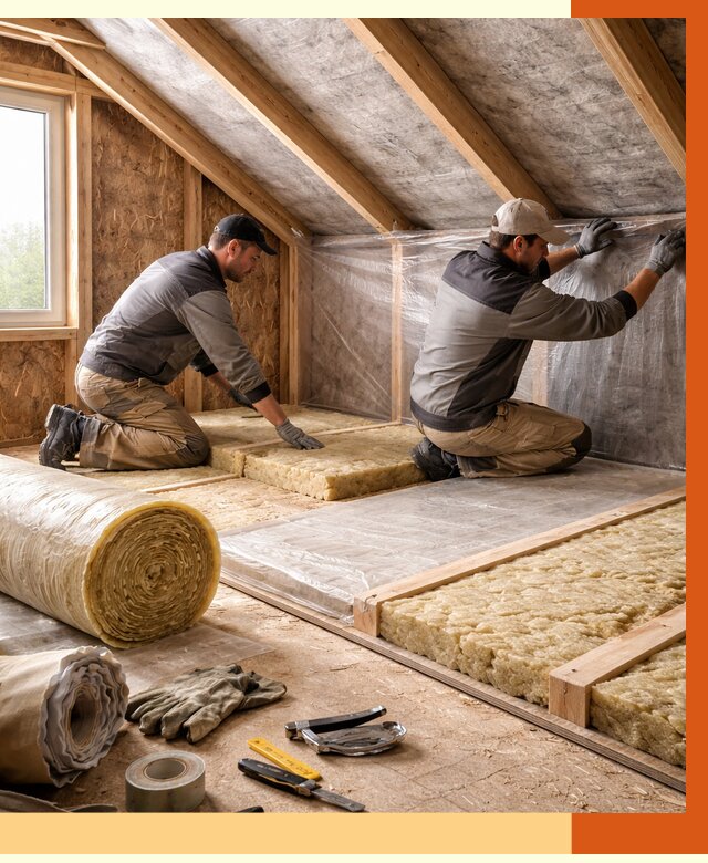 Утепление чердака в Батайске от 7591 руб/м² — теплоизоляция и комплексное утепление под ключ | ТепломастерБтс