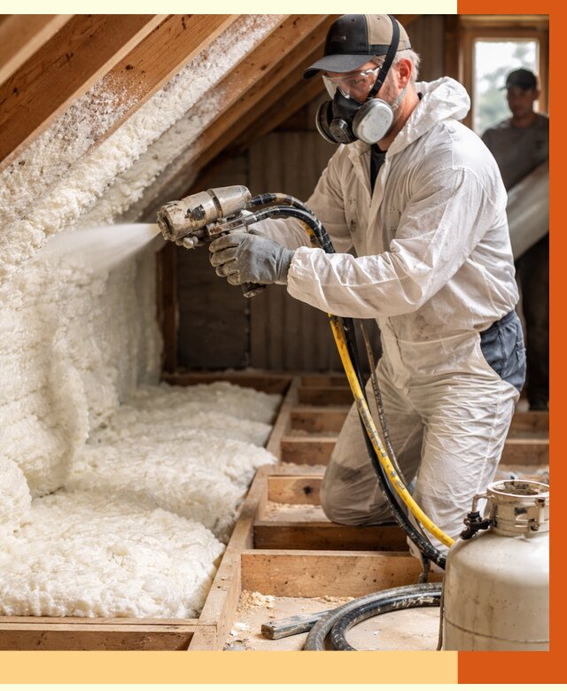 Утепление чердака ППУ в Батайске от 8724 руб./м2 — услуга под ключ | ТепломастерБтс