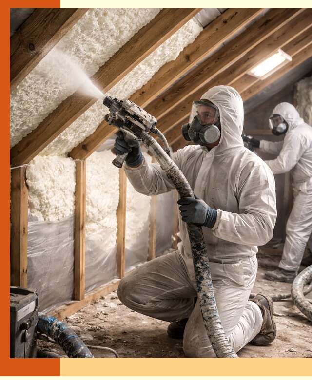 Утепление чердака пенополиуретаном (ППУ) в Батайске