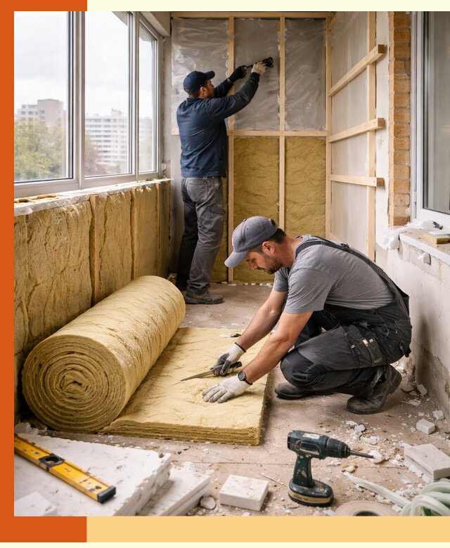 Утепление балкона под ключ в Батайске качественно и быстро