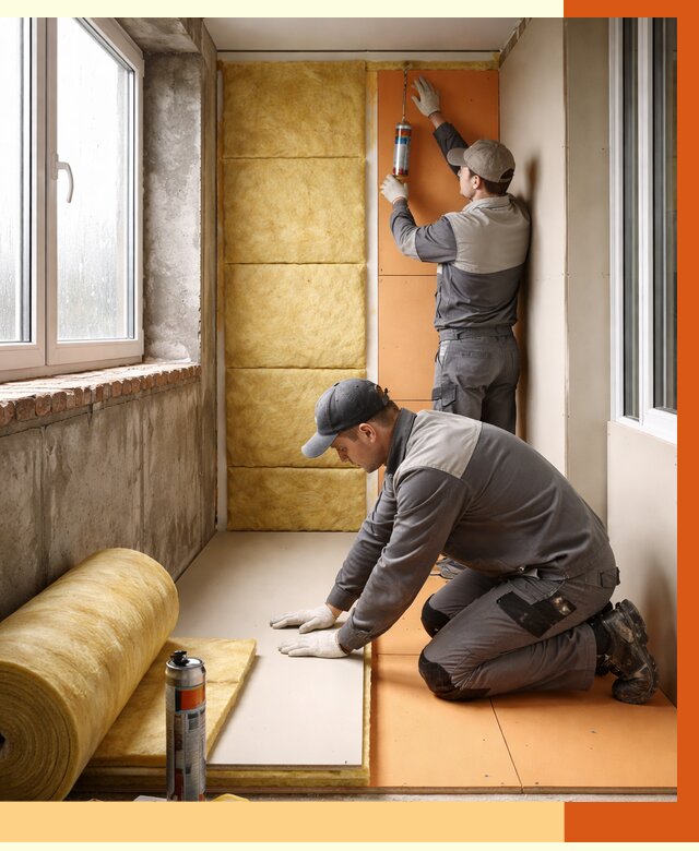 Утепление лоджии под ключ в Батайске от 6579 руб/м2 — комплексное решение | ТепломастерБтс