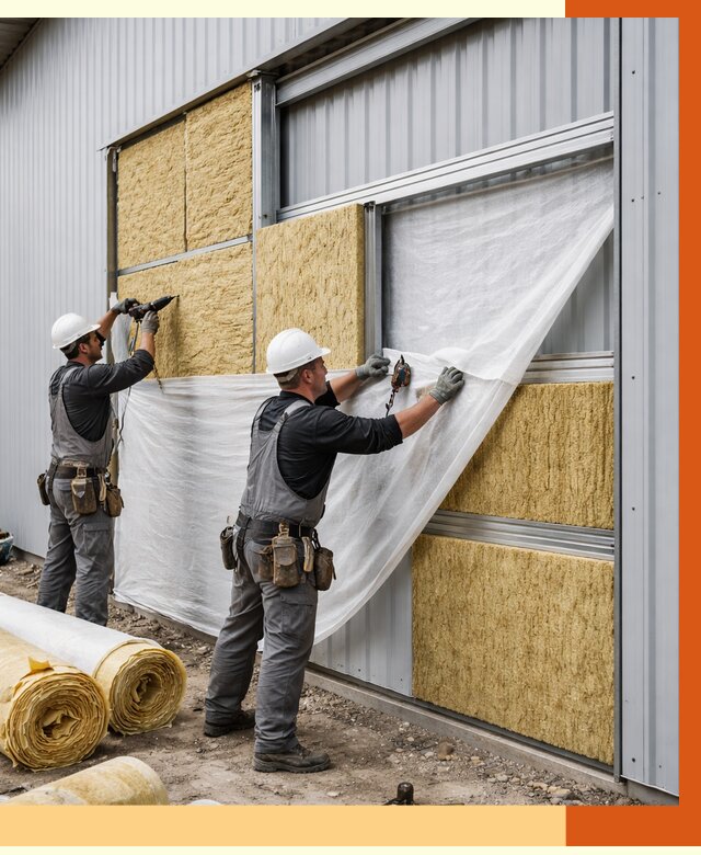 Утепление металлического склада в Батайске от 4554 руб/м2 — комплексное утепление под ключ | ТепломастерБтс