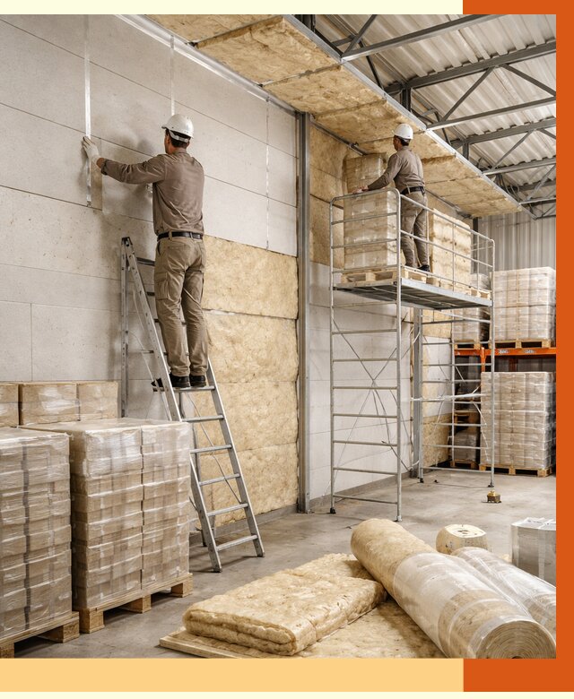 Утепление склада готовой продукции в Батайске от 1974 руб./м2 — комплексно | ТепломастерБтс