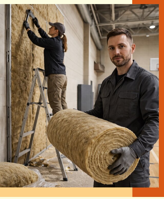 Утепление спортзала в Батайске от 7591 руб/м2 — комплексное утепление под ключ | ТепломастерБтс