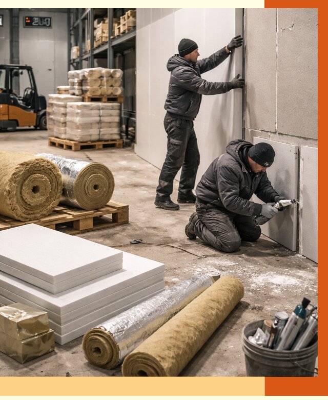 Утепление холодного склада в Батайске от 8603 руб/м2 — комплексное под ключ | ТепломастерБтс