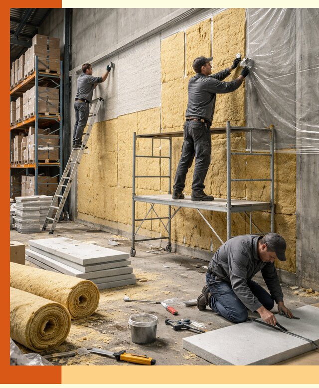 Утепление холодного склада под ключ в Батайске