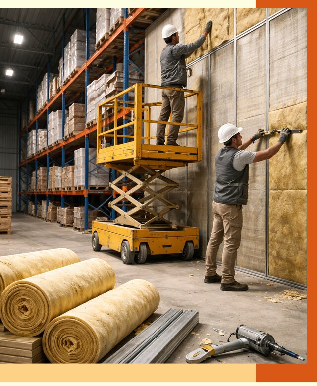 Утепление торгового склада в Батайске от 3239 руб/м2 — комплексно и под ключ | ТепломастерБтс