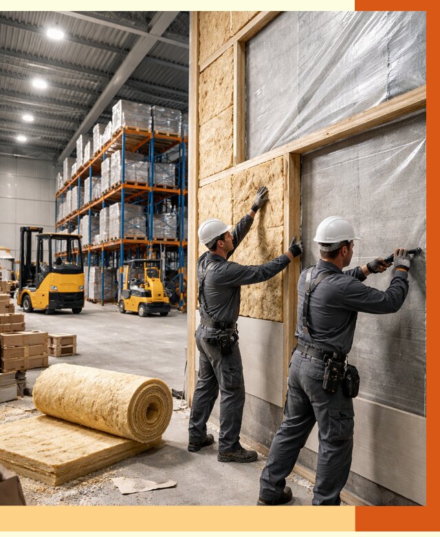 Утепление склада с техникой в Батайске от 4251 руб./м2 — комплексно под ключ | ТепломастерБтс