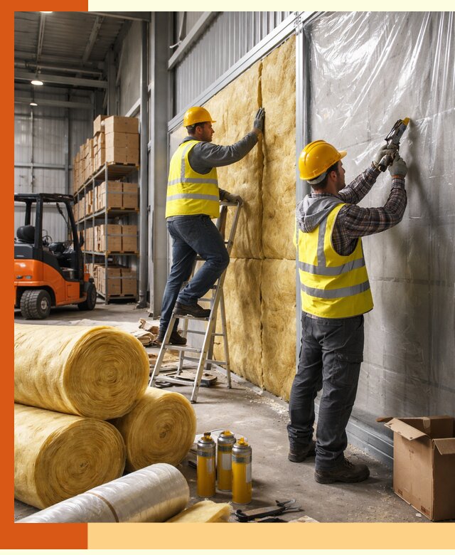 Утепление склада с техникой в Батайске под ключ