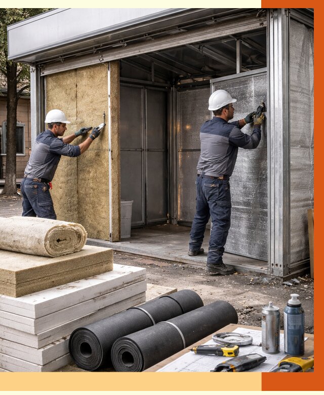 Утепление павильона шаурма в Батайске под ключ от 1215 руб. за м² | ТепломастерБтс