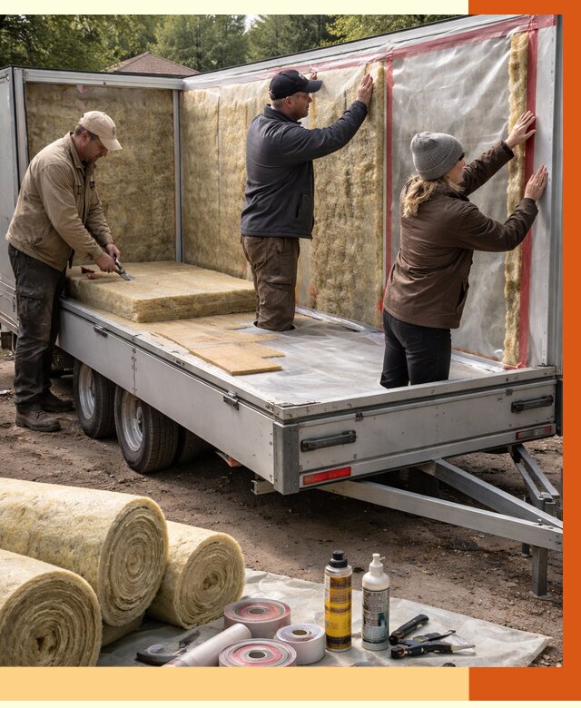 Утепление прицепа в Батайске под ключ от 12651 руб. — комплекс от ТепломастерБтс