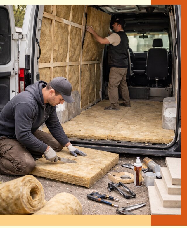 Утепление кемпера в Батайске под ключ от 12145 руб. — профессионально | ТепломастерБтс