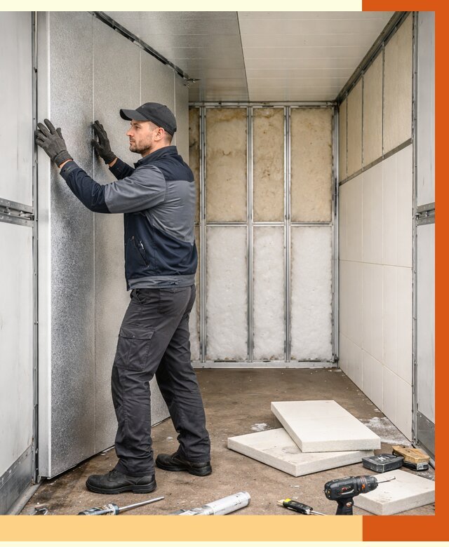 Утепление холодильного кузова в Батайске от 13663 руб. под ключ | ТепломастерБтс