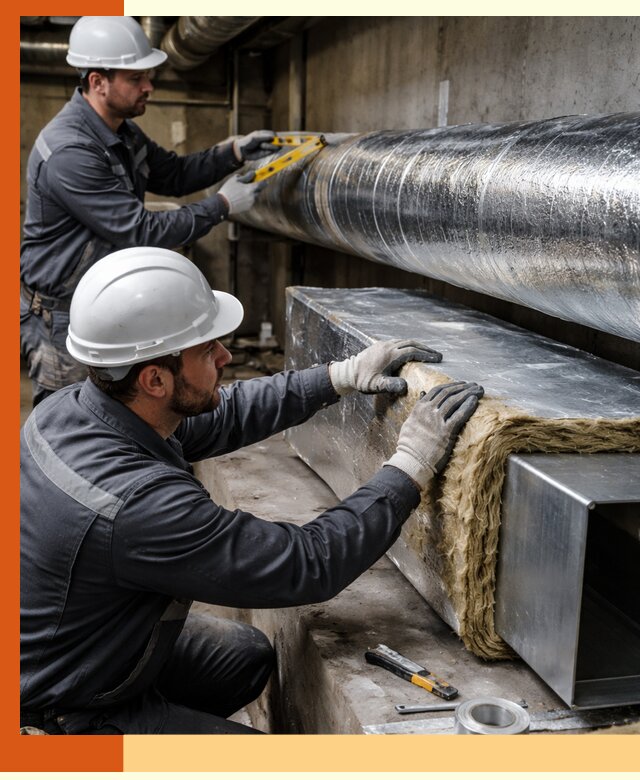 Профессиональное утепление воздуховодов и теплоизоляция в Батайске