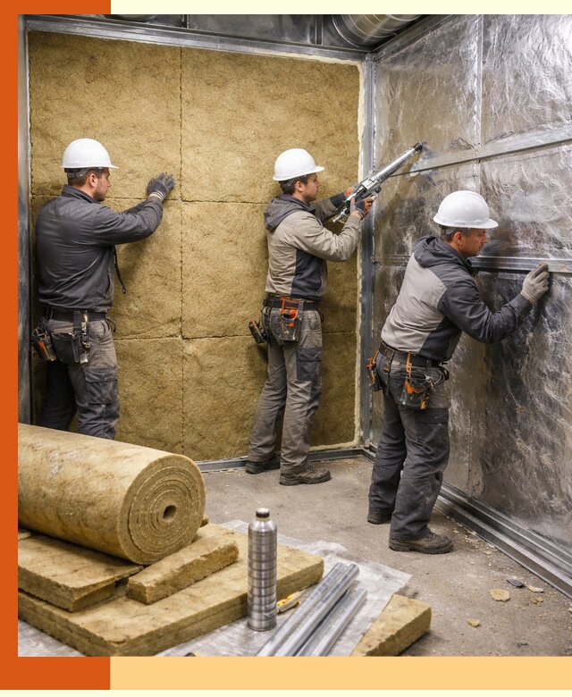 Утепление венткамеры в Батайске — качественная теплоизоляция и шумопоглощение