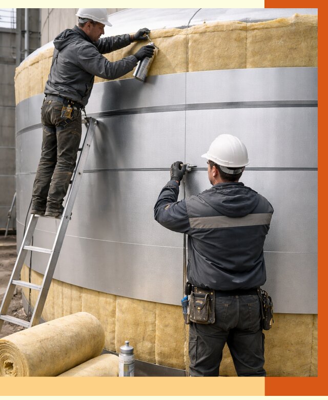 Утепление цистерны в Батайске пенополиуретаном от 14675 руб. под ключ | ТепломастерБтс