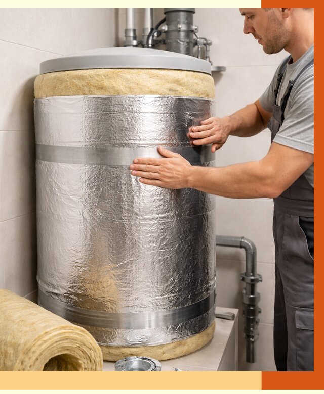 Утепление бойлера в Батайске от 4554 руб. под ключ | Утепление ППУ | ТепломастерБтс