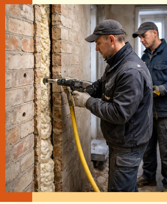 Межстеновое утепление пенополиуретаном в Батайске