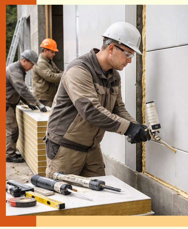 Утепление сэндвич-панелей пенополиуретаном в Батайске