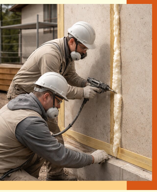 Утепление сип панелей ППУ в Батайске от 4858 руб. под ключ | ТепломастерБтс