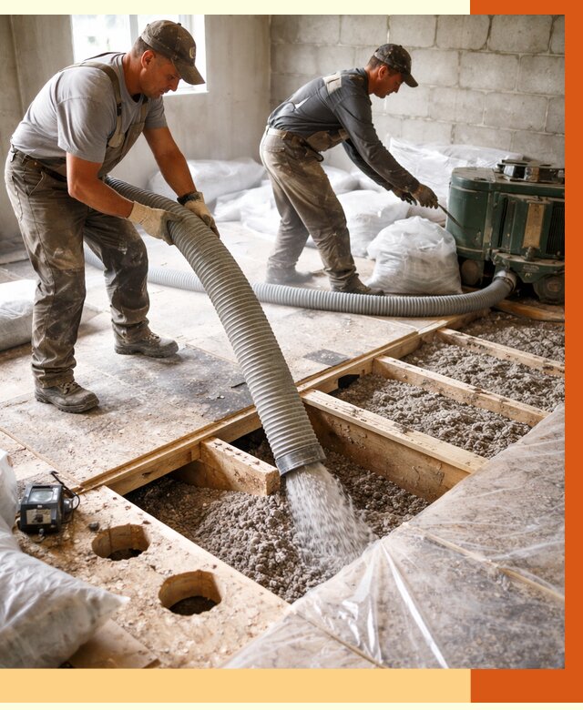 Заполнение пустот перекрытий в Батайске от 4554 руб. под ключ | ТепломастерБтс