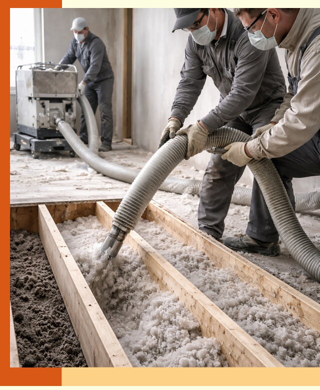 Заполнение полостей межэтажного перекрытия в Батайске эффективно и герметично