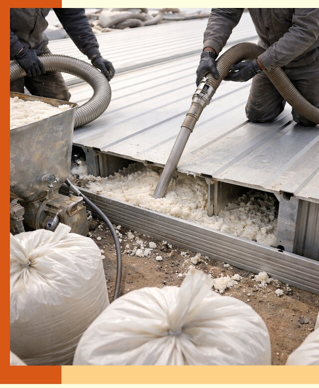 Заполнение пустот кровельных панелей пенными и мокрыми герметиками в Батайске