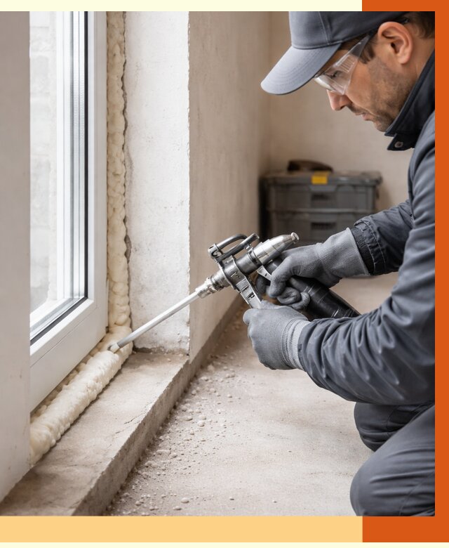 Герметизация стыков ППУ в Батайске от 1670 руб. за м2 — утепление примыканий под ключ | ТепломастерБтс