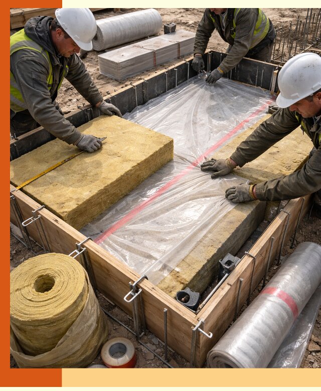 Теплоизоляция опалубки для строительства в Батайске