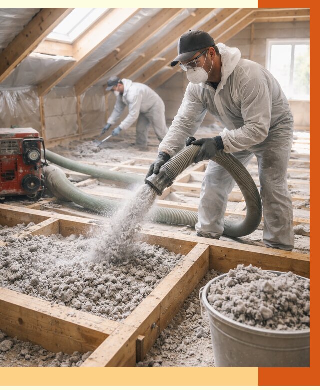 Утепление эковатой в Батайске от 2986 руб./м2 — монтаж и задувка | ТепломастерБтс