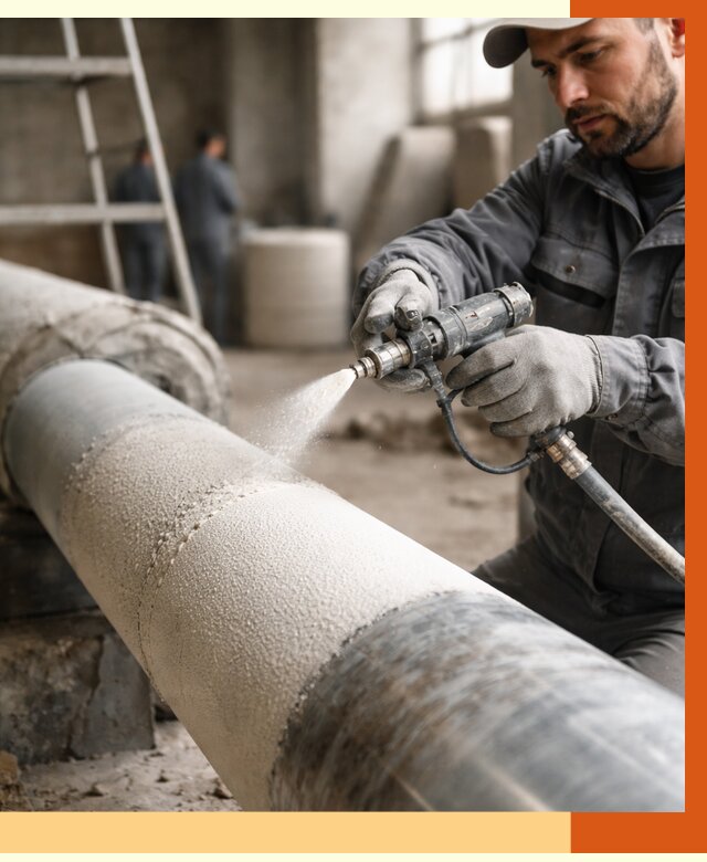 Утепление труб жидкой теплоизоляцией в Батайске от 7591 руб. под ключ | ТепломастерБтс